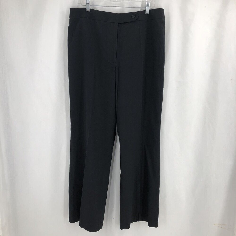Chadwicks Black High Waisted Dress Pants Slacks 13-1918-5 Size 16